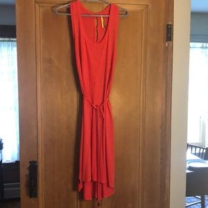 Lole sleeveless summer dress in coral pink